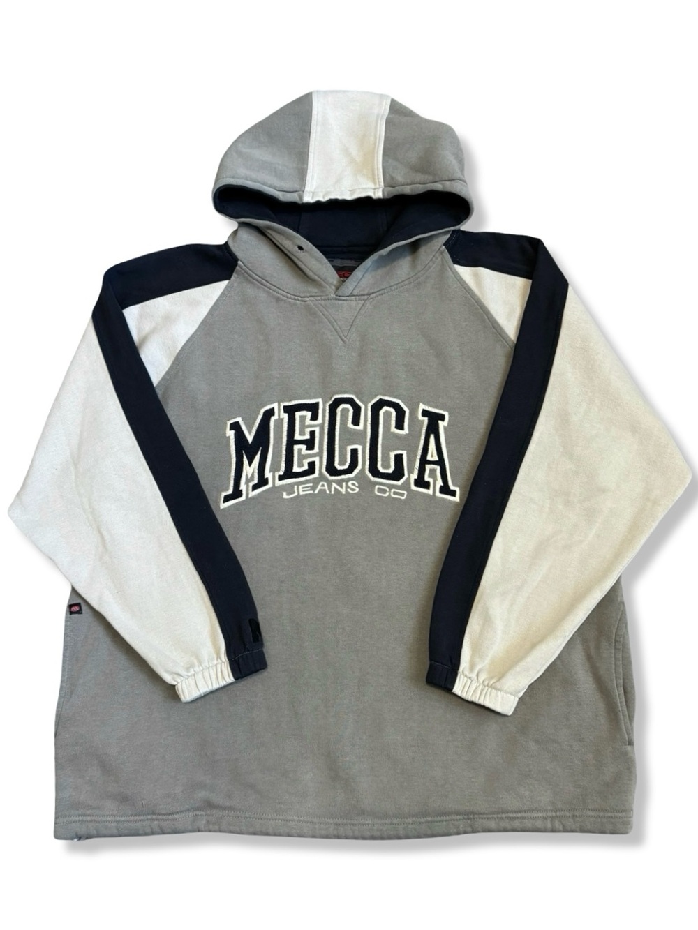 Vintage 90s/Y2K MECCA Jeans Colorblock Hoodie
